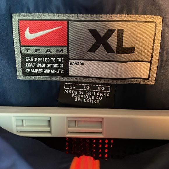 Nike‎ Team Auburn Tigers Windbreaker Climafit XL Blue Orange Embroidered - Picture 3 of 9